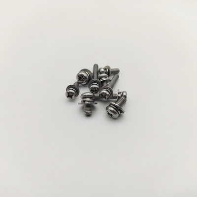 A4-70 Stainless Steel Pan Head Screws with Lock Washers 316