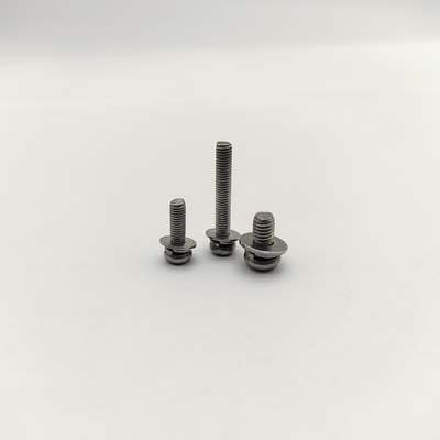 A4-70 Stainless Steel Pan Head Screws with Lock Washers 316