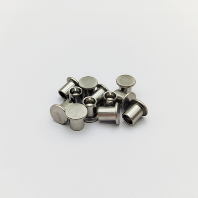 Precision Small Semi-Tubular Rivets - High Strength Stainless - M2 to M6 - for Medical Devices & Instruments