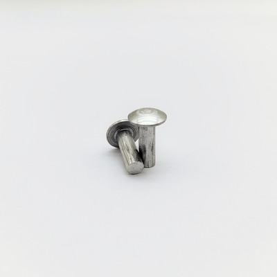 Light Industrial Solid Rivets - 6061 Aluminum - Truss Head - For Storage Shelving & Furniture - 3/16 & 1/4 Inch
