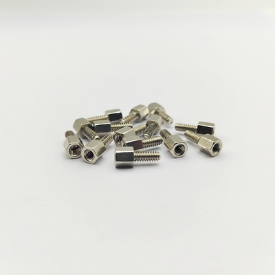 316 Stainless Steel #4-40 Hex Standoff Screw 12mm Electropolished