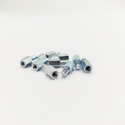 M4 Hex Standoff Screw 8mm Stainless Steel Blue-Zinc Plated