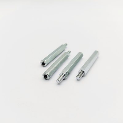 A4-80 Stainless Steel Hex Standoff M3-M8, 31mm Length, Blue-Zinc Plating