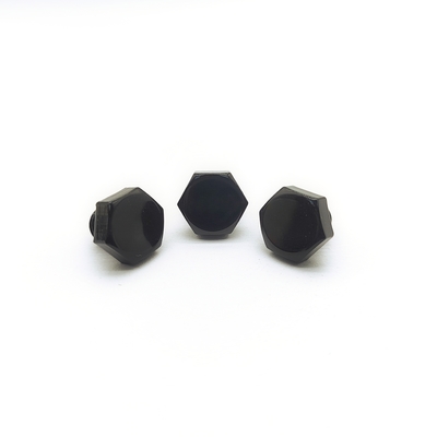 M8x1.25mm Stainless Steel Hex Bolt 12.3mm Black Electroplated