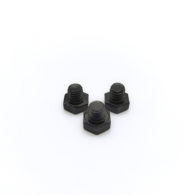 M8x1.25mm Stainless Steel Hex Bolt 12.3mm Black Electroplated
