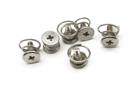 DIN Standard Spring Loaded Screw M2 M2.5 M3  C1022 Material Nickelplated SEMS Screws
