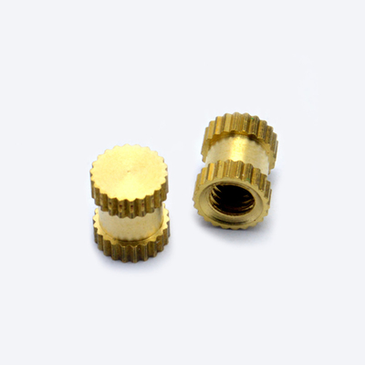 Injection Molding Brass Knurled Thread Insert Nuts Lead Free Copper