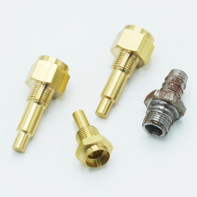 Nickelplated Non Standard Fastener  Pipe Joint Connector M17x11.1mm