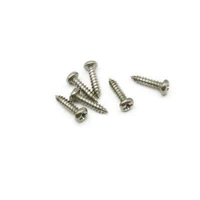 Precision Small Stainless Steel Self Tapping Screws PA2.5x8 SS304 Material