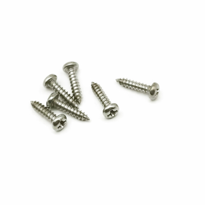 PA3.0X12 Stainless Steel Pan Head Self Tapping Screws Cold Forging