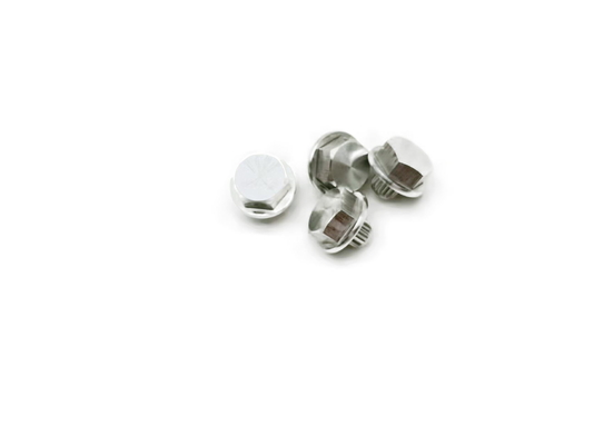 black CNC Lathe Machining Parts hex nut BS Standard Decorative 7x14mm
