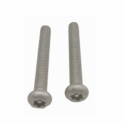 6-32x1/2" Tamper Proof Security Machine Screw Button 6 Lobe Torx Center Pin Head