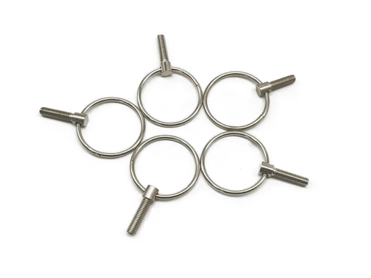 C1008 Non Standard Fastener , M6x16 small stainless steel eye screws