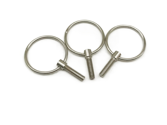 C1008 Non Standard Fastener , M6x16 small stainless steel eye screws