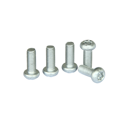 6-32 X 1/2" Tamper Proof Security Machine Screw Button 6 Lobe Torx Center Pin Head