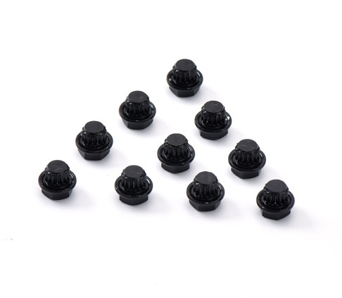 17mm Hex Aluminum Alloy Decorative Nails Electrophoresis Black Hub Screws for Vehicle
