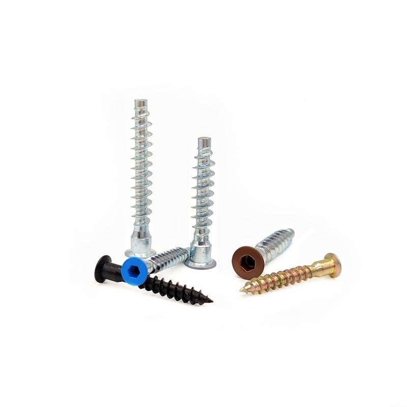 Countersunk Wooden Cabinet Screws Self-Tapping  2.9mm M6*50 M7*28 Flat Head Hexagonal Self-Tapping Screws