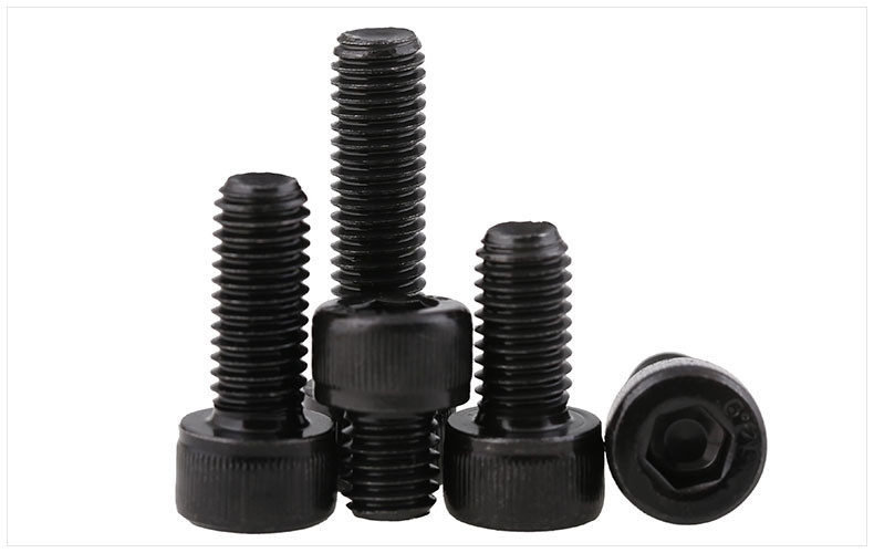 Hexagon Socket Head Screw Bolt 12.9 Grade Alloy Steel Black Dacromet Surface Hexagon Socket Drive Full Thread For Off Road Wheel Hub Anti Separation Ring