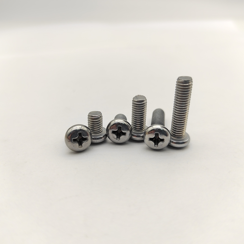 304 SS Phillips Pan Head Machine Screws A2-70 Passivated Corrosion Resistant Custom Sizes
