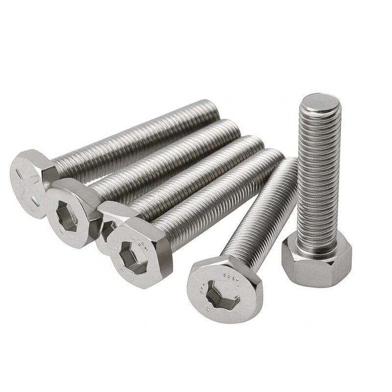 Customizable Thickness Stainless Steel Security Screws Offering External Hexagon Head Bolt and Good Tensile Strength for Industrial