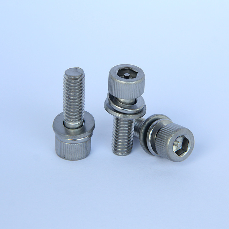 SS316 SEM Screws Stainless Steel Security Screws Hex Socket M6x35 ODM Available Machine Screws With Washers SEM Screws