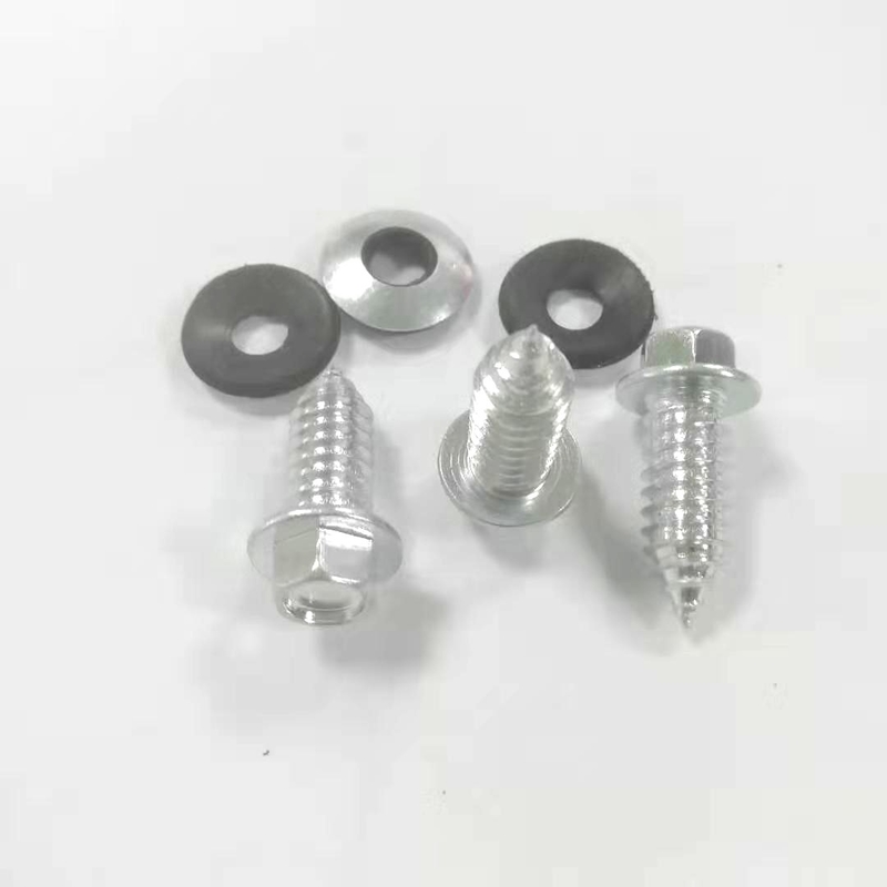 Anodized Stainless Steel Self Tapping Screws With Rubber Washer 5.85x5