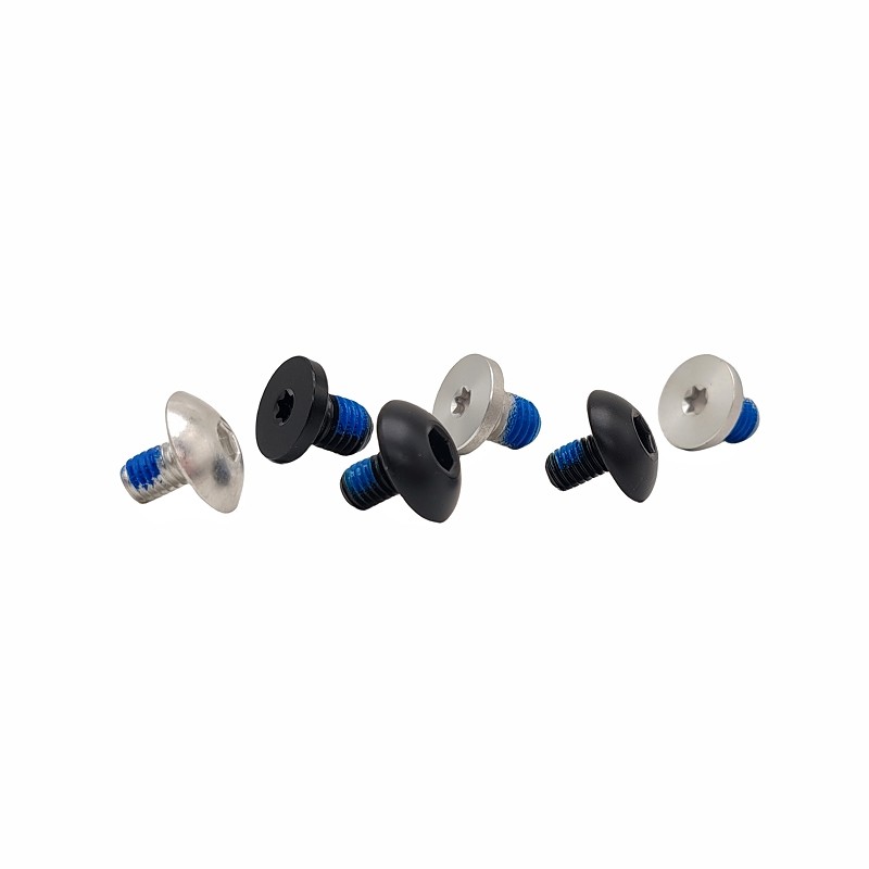Sample Custom Plum Glue Screw Hexagon External Blue Glue Locking Bolt