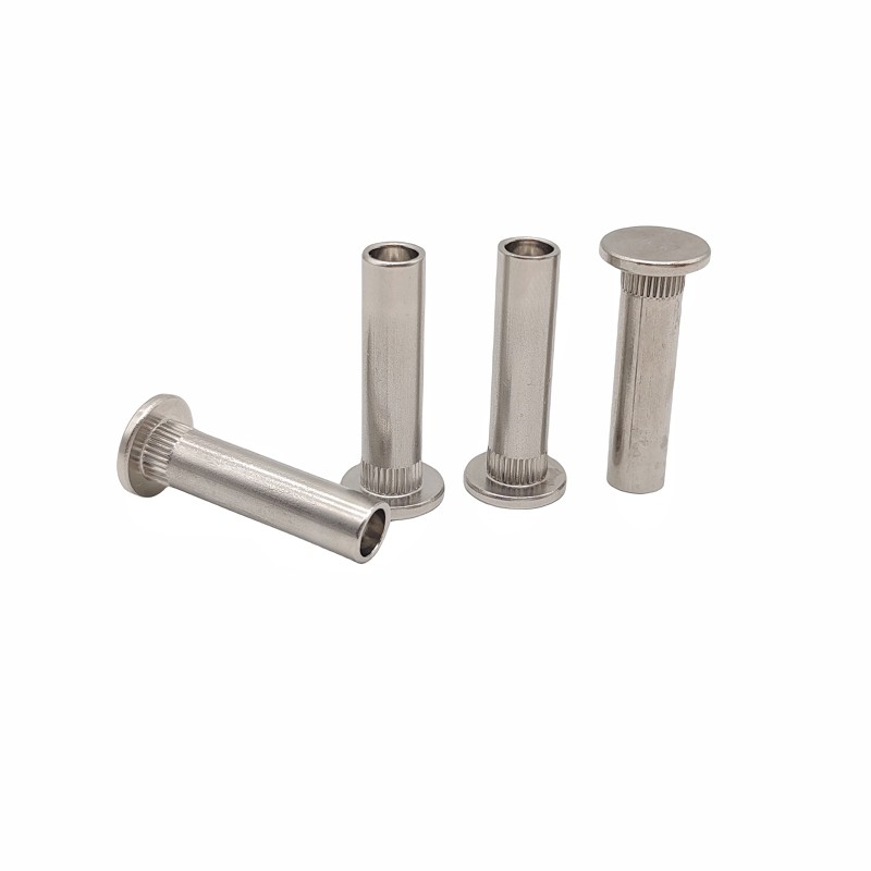 Manufacturers Supply Non-Riveted Steel Knurled Rivets, Semi-Hollow ...
