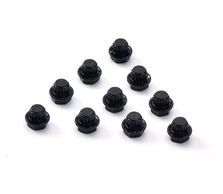 17mm Hex Aluminum Alloy Decorative Nails Electrophoresis Black Hub Screws for Vehicle