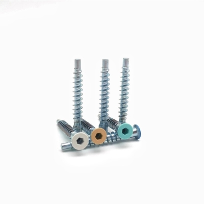 Countersunk Head Hexagonal Socket Screw Self Tapping Roller Thread Straight Trimming
