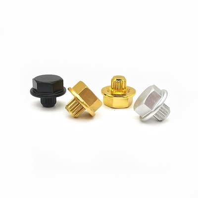 Custom External Hexagonal Aluminum Screw 6063 Automobile Hub Screw Crown Processing