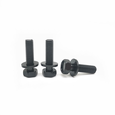 External Hexagon Head Flat Spring Pad Combination Bolt Screw High Strength