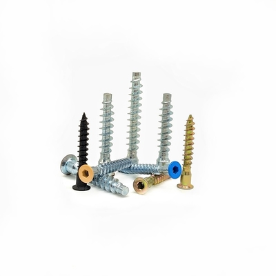 Hexagonal Cross Wire Straight-Trimming Wood Tooth Screw Color Paint Countersunk Head