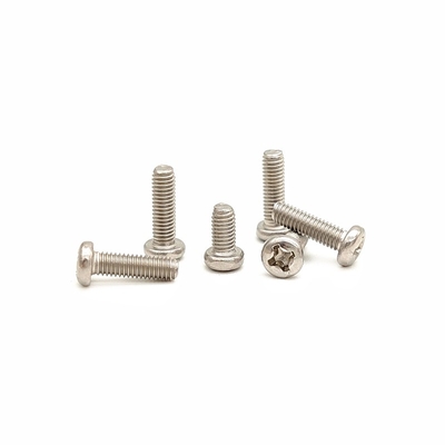 Custom Stainless Steel Cross Pan Head Screws Precision Mechanical Screws
