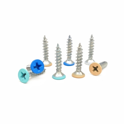 Countersunk Head Cross Self Tapping Screws Flat Head Self Tapping Nai Custom Color