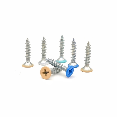 Custom Flat Head Countersunk Cross Tapping Screws Color Painted