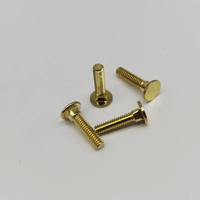 Copper Square Neck Head Screws #8-32 Fine Teeth Screws For Electronic Equipment