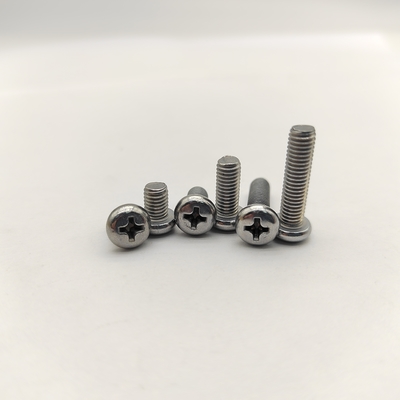 304 SS Phillips Pan Head Machine Screws A2-70 Passivated Corrosion Resistant Custom Sizes