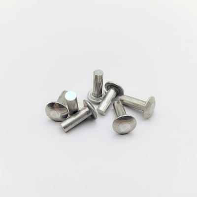 Light Industrial Solid Rivets - 6061 Aluminum - Truss Head - For Storage Shelving & Furniture - 3/16 & 1/4 Inch