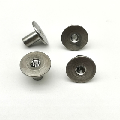 Collar Hollow Stainless Steel Rivet T Cap ANSI Standard 1.583g Weight 13x10mm Hollow Tubular Rivets Steel Bushing