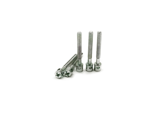 Cross head meter screw M3x25 sandblasted galvanized single hole lead seal screw