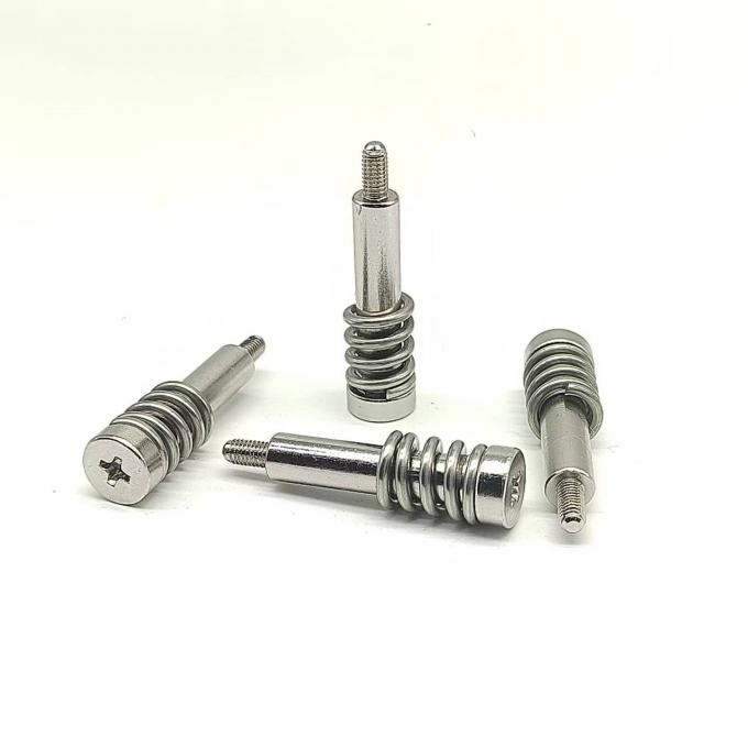 Spring Load Screw M2 M2.5 M3 M4 Nickel Plated Cross Spring Screw For Radiator Assembly ...