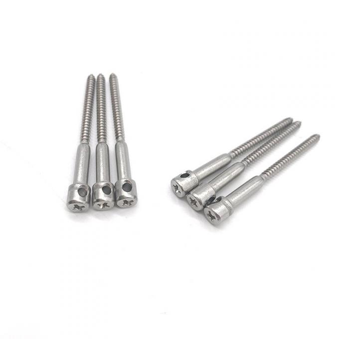 M4*20 Stainless Steel lead seal screw Cross Recessed Bored Head