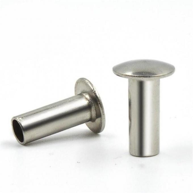 Pan Head Aluminum Semi Tubular Rivets SUS304 Material GB Standard
